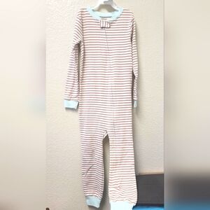 Striped Kids One Piece Pajama NWOT